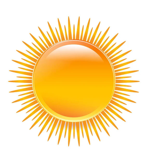 Símbolo do sol logotipo do ícone do vetor — Vetor de Stock