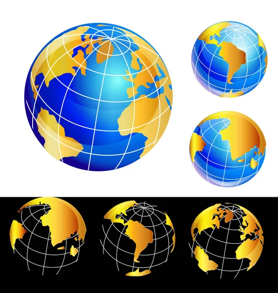 Världen jorden världen Ange ikon — Stock vektor