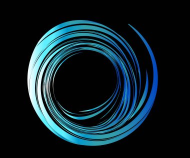 Siyah arka plan mavi dalgalar