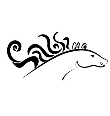 At hayvan, vektör çizim