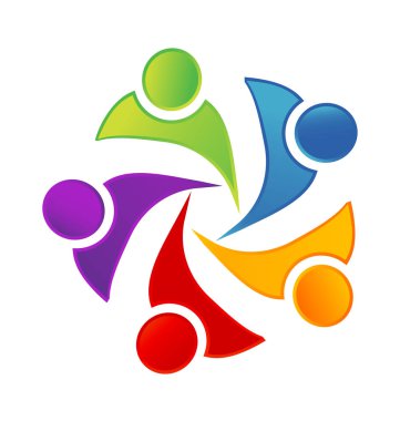 Ekip çalışması etkinliği çocuklar ve çocuk birlikte, simge vektör çalışma