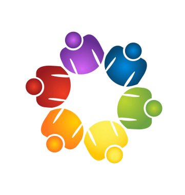Ekip çalışması grup insan vektör logo planlama