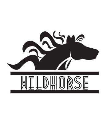 At hayvan doğal vektör logosu