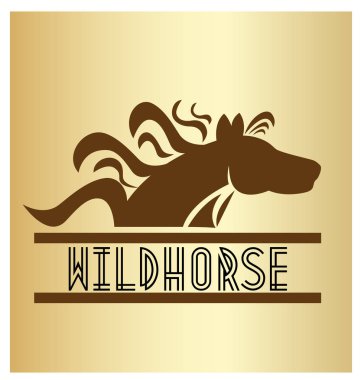 At hayvan doğal vektör logosu