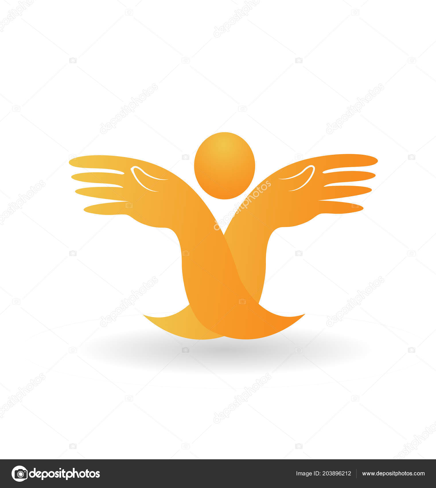 Hope hands charity giving logo – Royalty-Free Vector | VectorStock, image size:1520x1700