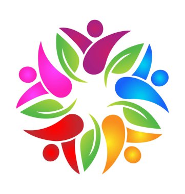 Ekip çalışması insanlar temizlik çevre, simge vektör