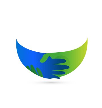 İş insanların karşılıklı anlaşma, simge vektör