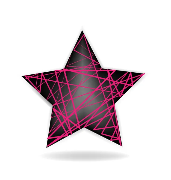 Vector de logotipo de forma de estrella abstracta — Archivo Imágenes Vectoriales