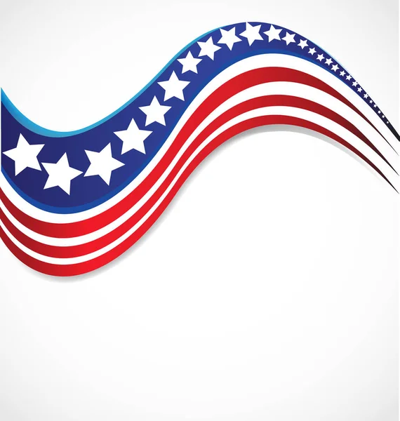 USA étoile drapeau logo rayures éléments de conception fond vectoriel — Image vectorielle