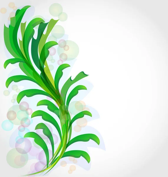 Vecteur de fond de plante à feuilles vertes — Image vectorielle