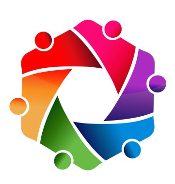 İnsanlar iş grubu takım vektör logosu