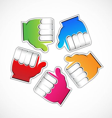 Thumbs Up gibi halka takım gruplandırılmış