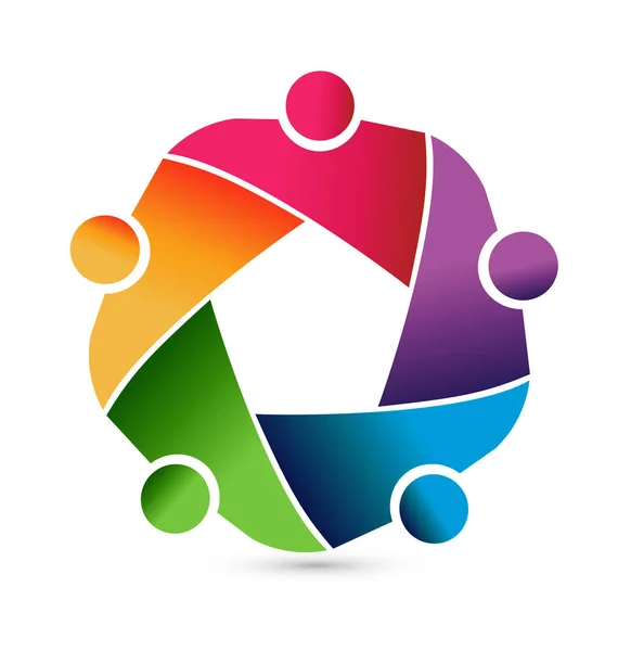 Logo vettoriale del gruppo aziendale della gente — Vettoriale Stock
