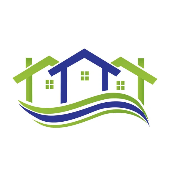 Home real estate business vector logo — Stock Vector