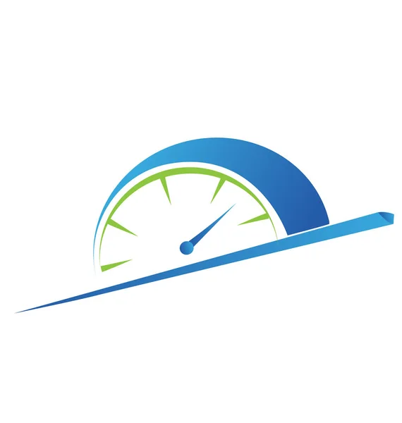 Snelle tijd concept, rush hour logo, training sessie pictogram — Stockvector