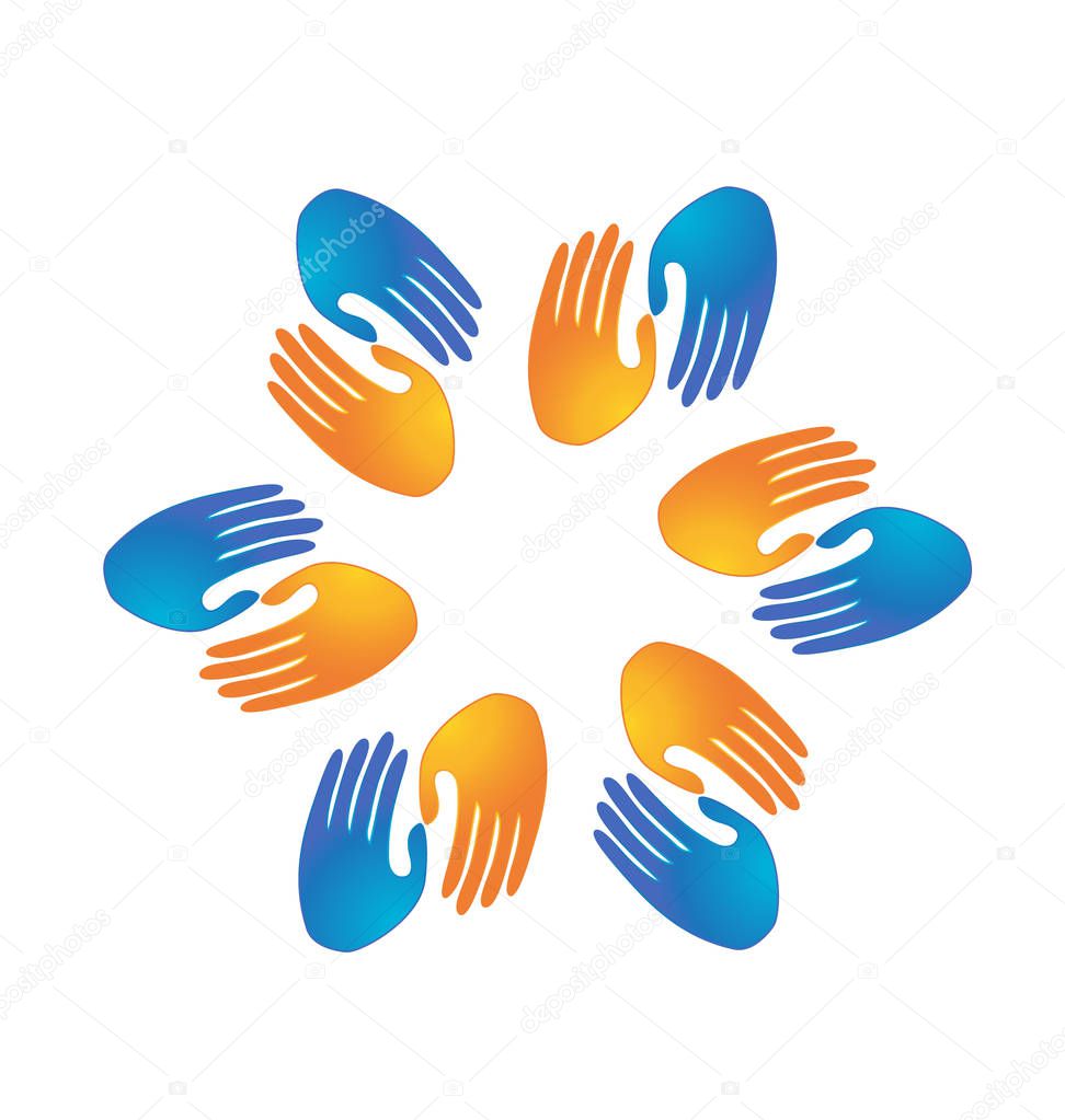 Handshake partnership business vector logo symbol