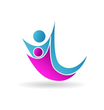 Çift dans ekip çalışması simgesi