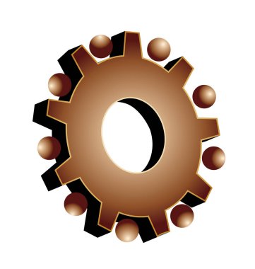 Dişli ayar simgesi logosu