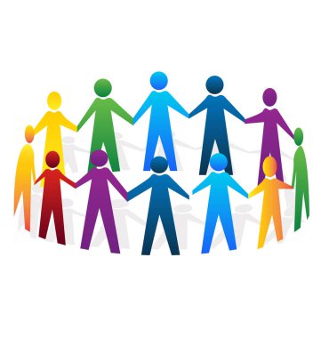 Ekip çalışması insanlar için simge değiştir united