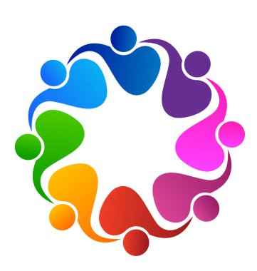 Ekip çalışması birlik insanlar uygulamasının vektör