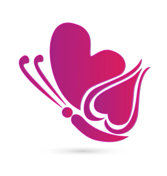 Πεταλούδα Ροζ Διανυσματικά Εικονογράφηση Σχεδιασμός — Διανυσματικό Αρχείο
