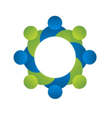 Takım çalışması iş ortakları logo vektör