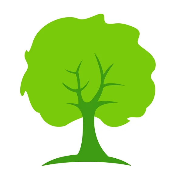 Arbre abstrait, concept de croissance des gens verts logo vectoriel — Image vectorielle