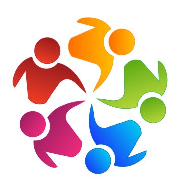 Ekip çalışması grup planlama ve simge oluşturma