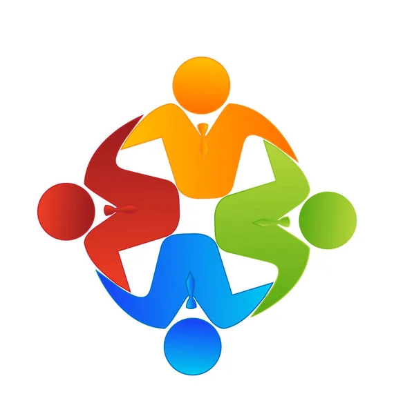 Travail d'équipe Executive Business Group icône — Image vectorielle