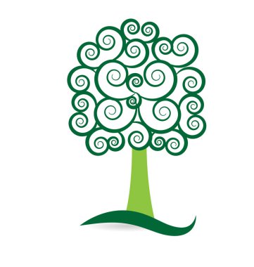 Girdap Doğa Ağaç stil ikonu