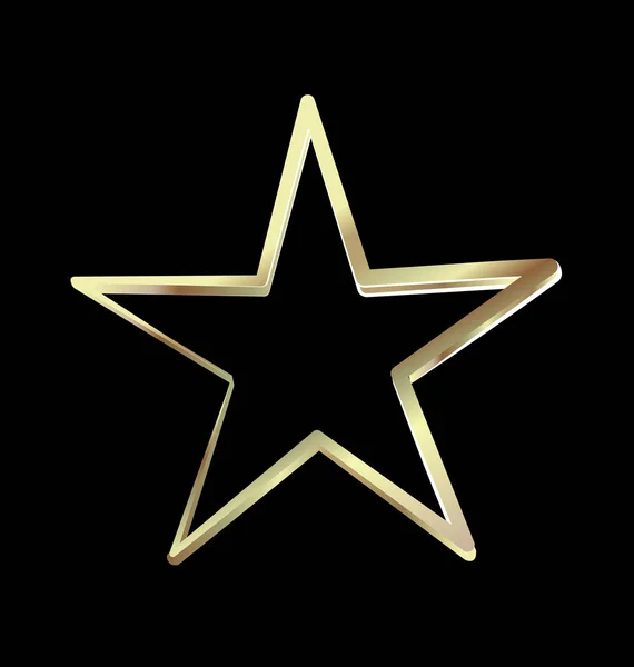 Festive étoile icône isolée — Image vectorielle