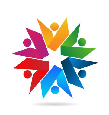 Kitap insanlar simge vektör soyut Grup