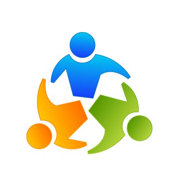 Ekip çalışması grup planlama ve tartışma vektör