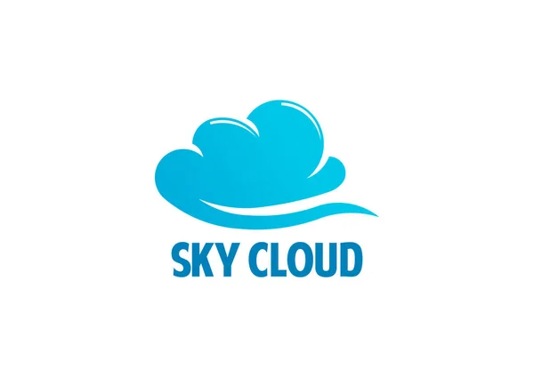 Symbole de logo vectoriel élégant Cloud — Image vectorielle