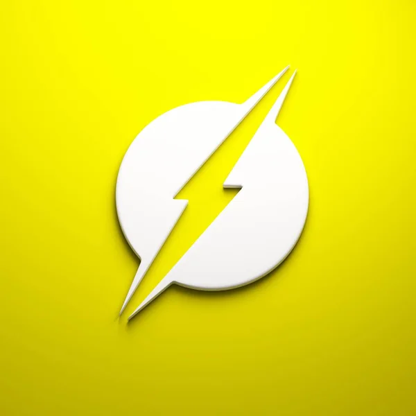 3D Lightning bolt render — Stock Photo, Image