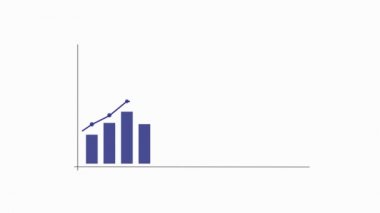 Ok ve noktalı grafik grafiği, video animasyonu