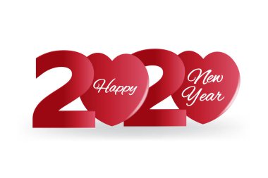 2020 Mutlu Yıllar Bayrağı, Kalp Vektörü