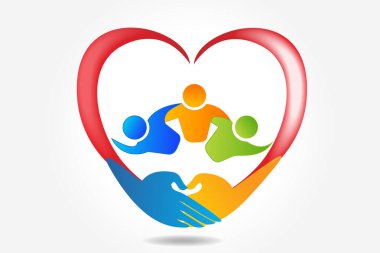 Takım çalışması birliği topluluğu, vektör tasarımı