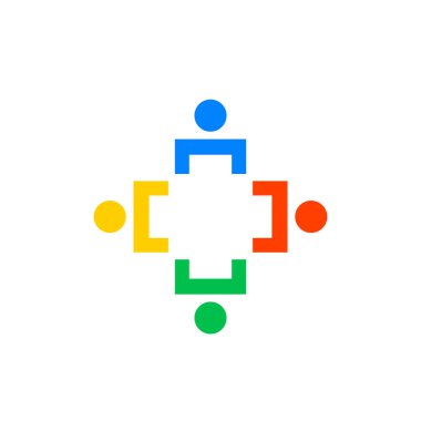 Takım çalışanları birlikte, vektör