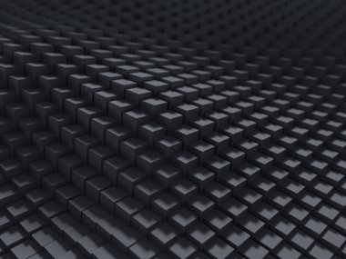 Soyut kübik karanlık yüzey