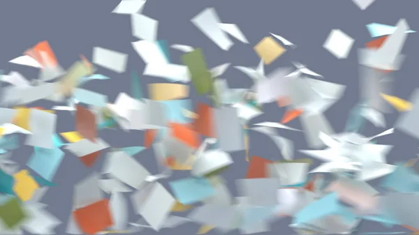 Vliegende Vellen Gekleurd Papier — Stockfoto