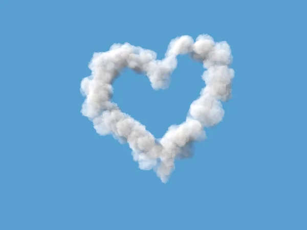 Vliegende Hart Uit Wolken — Stockfoto