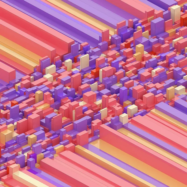 Multi Gekleurde Cubic Lineaire Structuur — Stockfoto