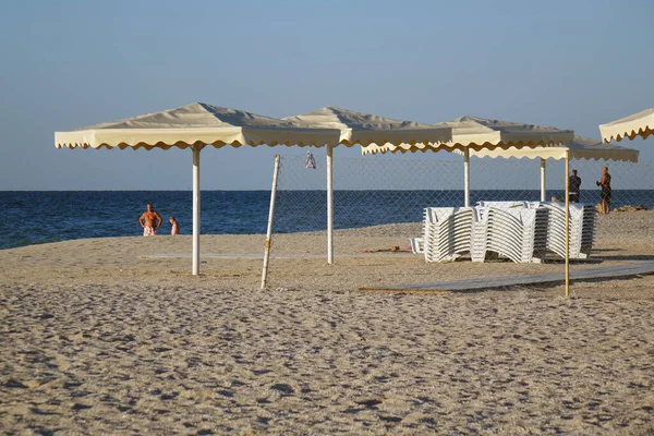 Beach Life Fedotova Kosa Azov Sea Ukraine — Stock Photo, Image