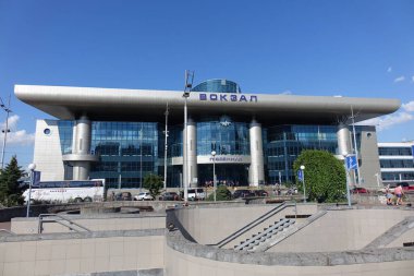 Kyiv, Ukrayna. 18 Temmuz 2020. Tren istasyonu. 