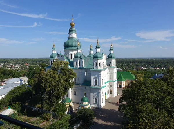 Zabytkowa Architektura Chrześcijańska Klasztor Trójcy Czernihów Ukraina — Zdjęcie stockowe