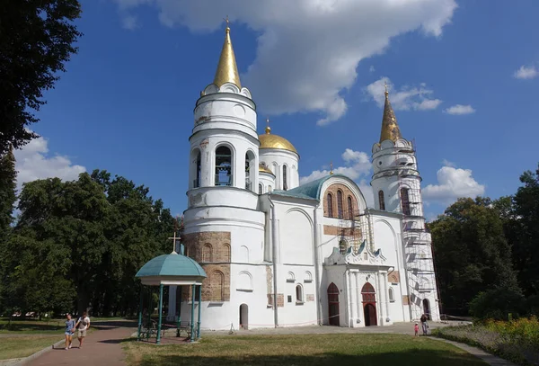 Arquitetura Cristã Histórica Catedral Transfiguração Chernihiv Ucrânia — Fotografia de Stock