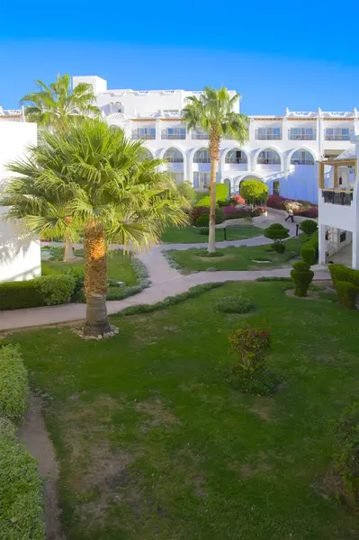 Sharm Sheikh Egipto Marzo 2018 Los Patios Magnífico Hotel Blanco — Foto de Stock