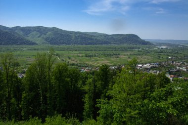 Yüce görünümünden renkli bir kuş bakışı için residentia içinde evler