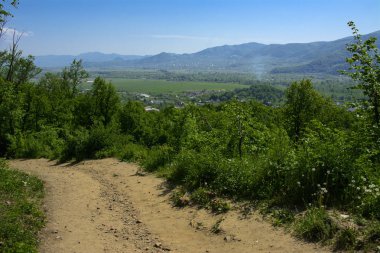 Yüce görünümünden renkli bir kuş bakışı için residentia içinde evler